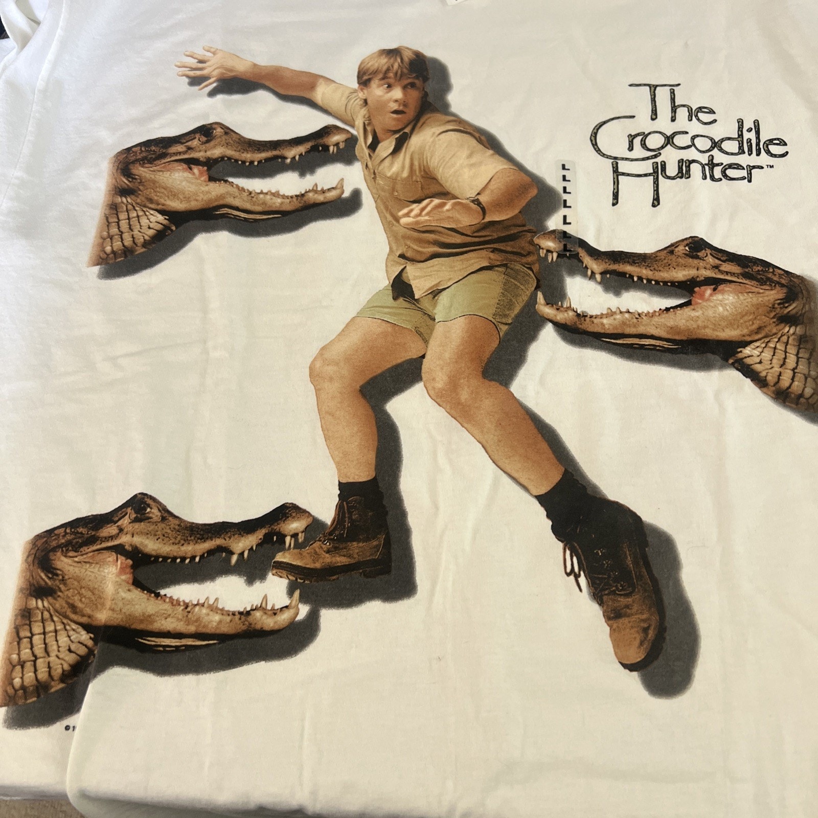 Vintage 1999 Steve Irwin The Crocodile Hunter Graphic T-Shirt Xl